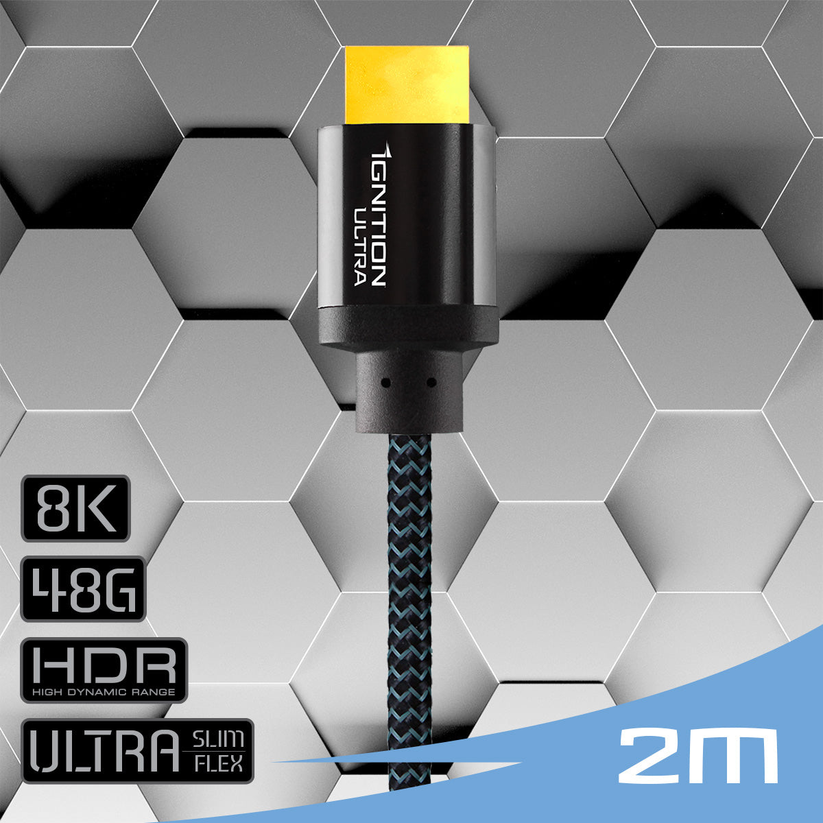 Câble HDMI haute vitesse de qualité supérieure 2M