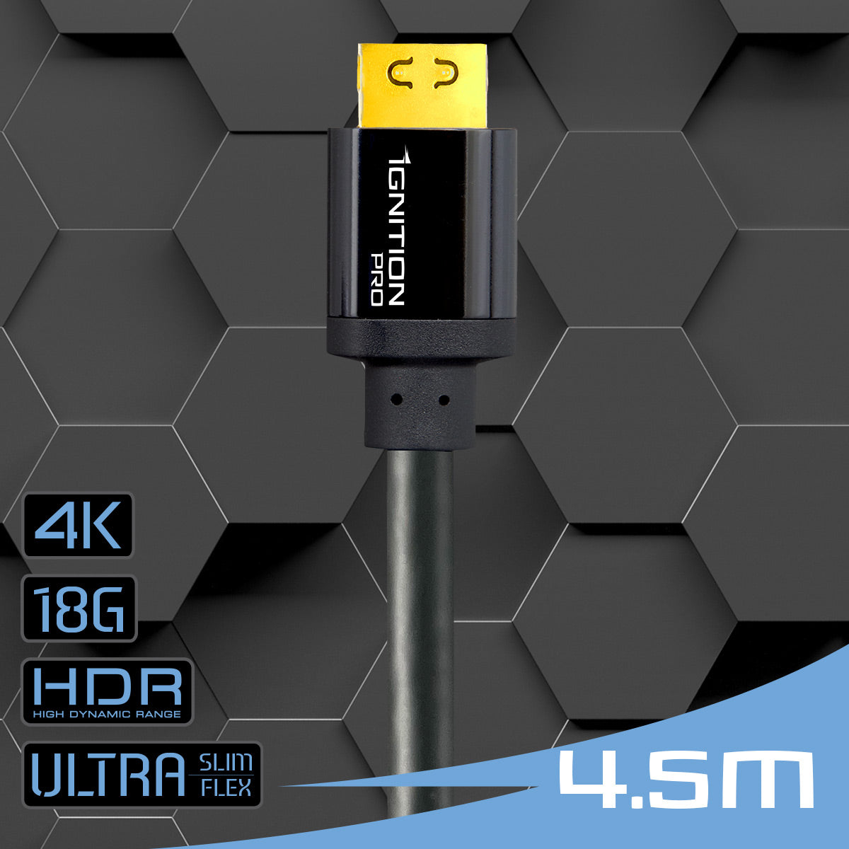 Câble HDMI haute vitesse de qualité supérieure 4,5M (intra-mural)