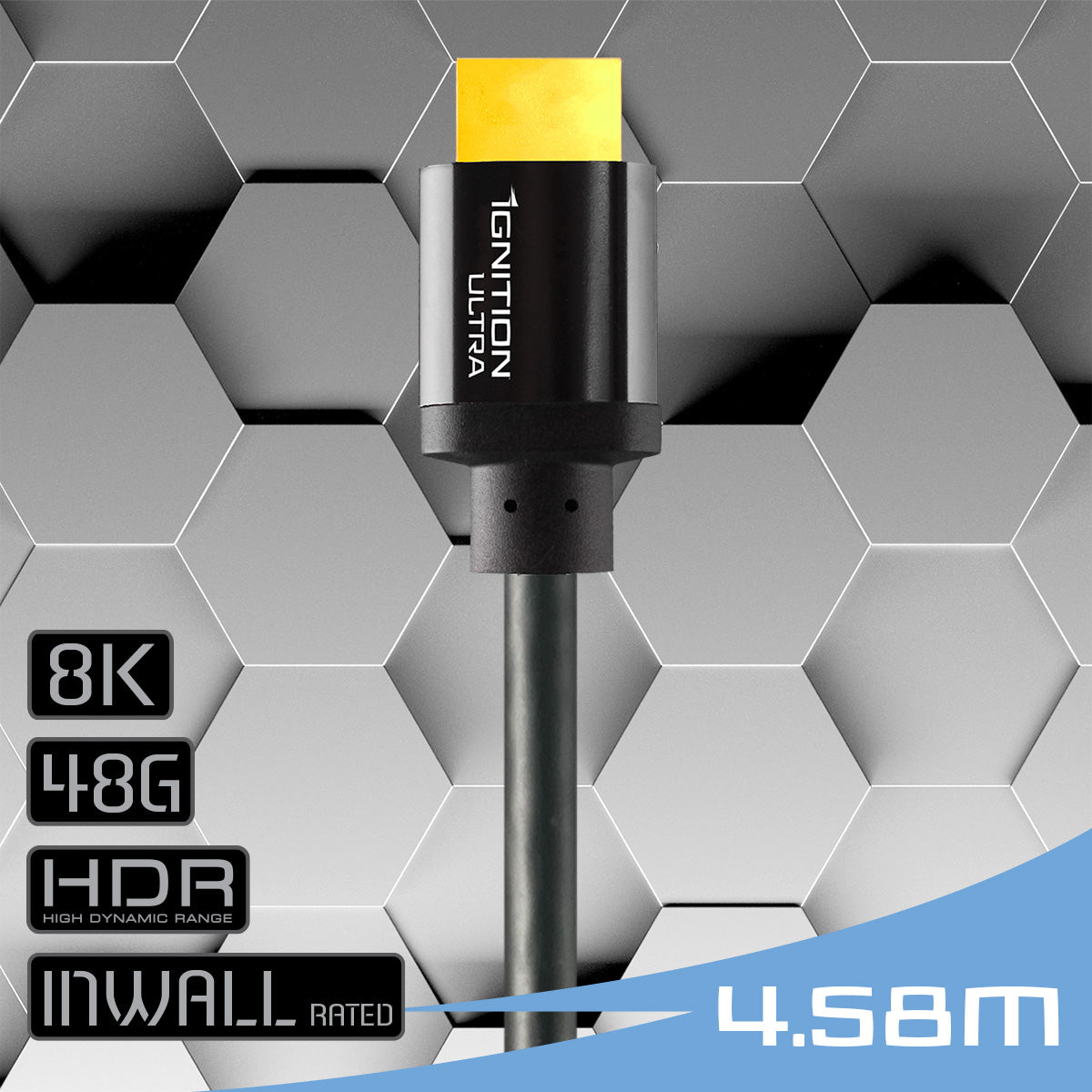 Câble HDMI Premium haute vitesse de 4,58 mètres - utilisation encastrée (jusqu'à 8K@48Gbps)